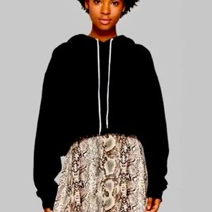 Wild Fable Cropped Black Hoodie